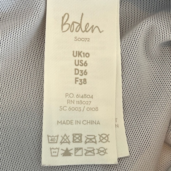 Boden Kefalonia Halterneck Swimsuit Dark Navy White NWOT Size 6 - Picture 10 of 11